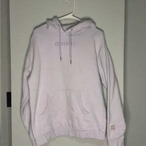 Glossier Women's Light Purple Hoodie Sweater